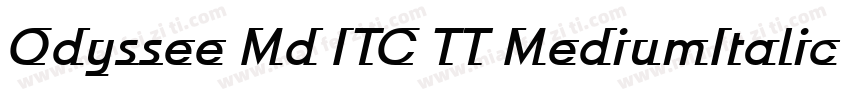 Odyssee Md ITC TT MediumItalic字体转换